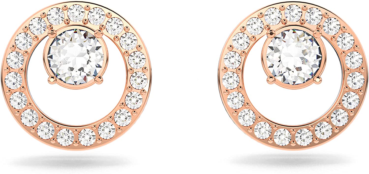 230816025214913_1 Swarovski Creativity Circle Necklace Earrings, and Bracelet Jewelry Collection, Clear Crystals - Image 1